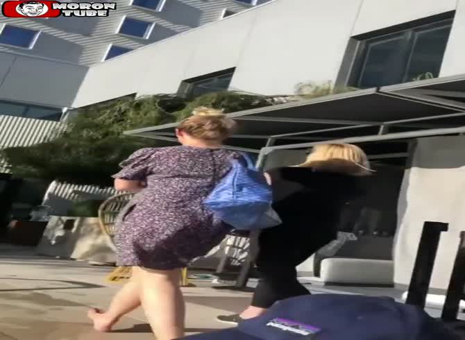 Video :The audience jeers at them as they protest about a gay couple kissing